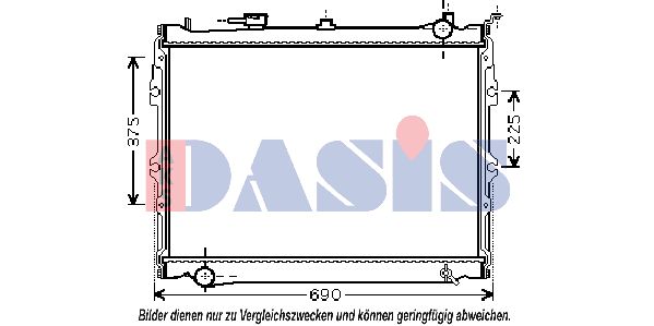 AKS DASIS Радиатор, охлаждение двигателя 110920N